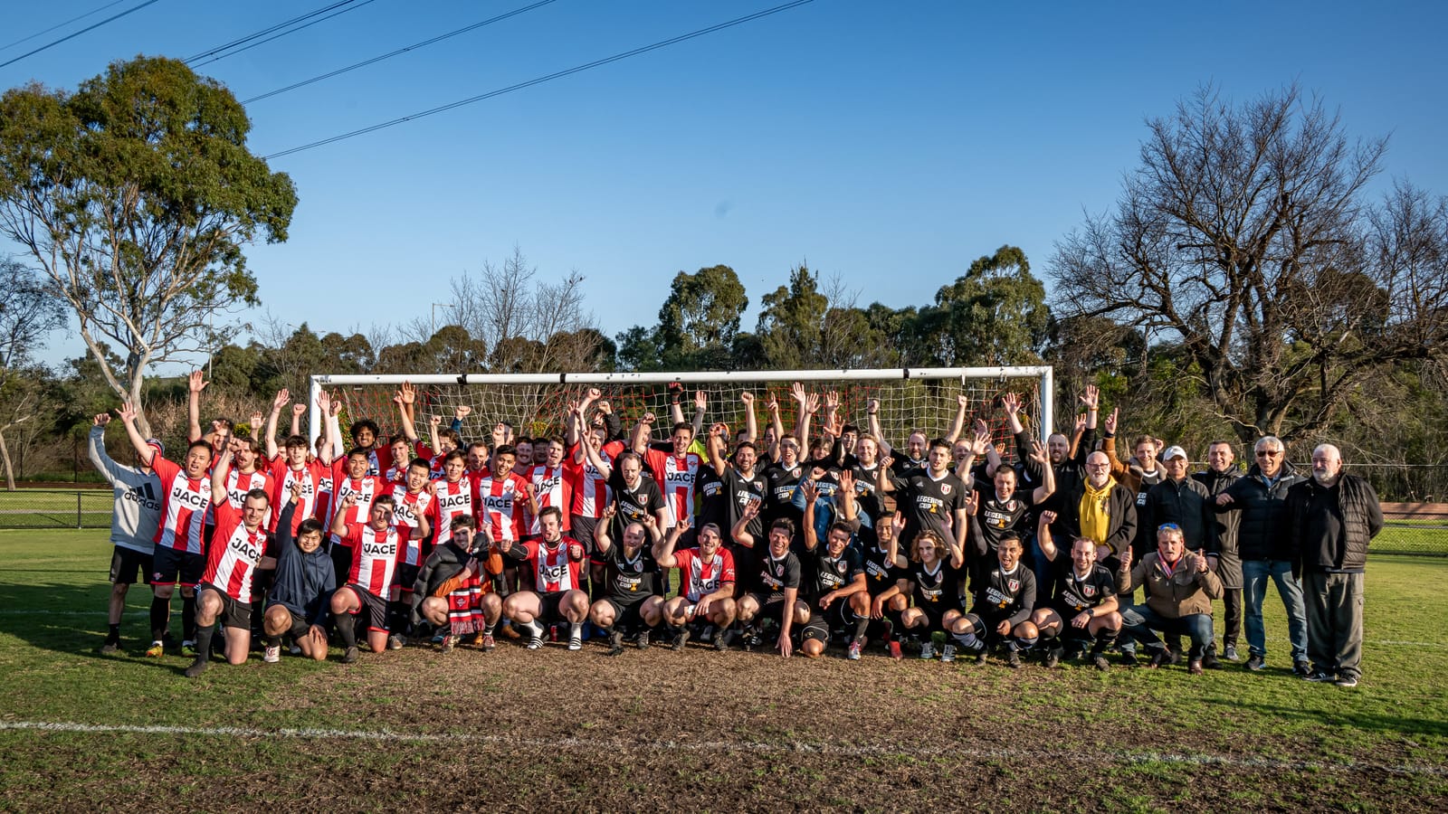 Past and present Burners on Legends Cup day